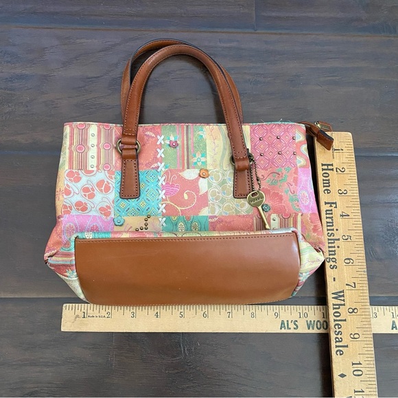 Fossil Women's Multicolor Handbag With Logo Key Design One Size - Picture 9 of 10